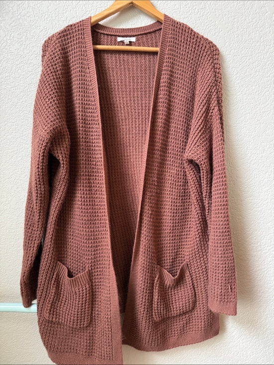 Maurices Sweaters - Maurices Knit Oversized Cardigan Rose Brown size Medium